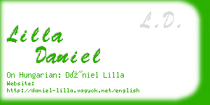 lilla daniel business card